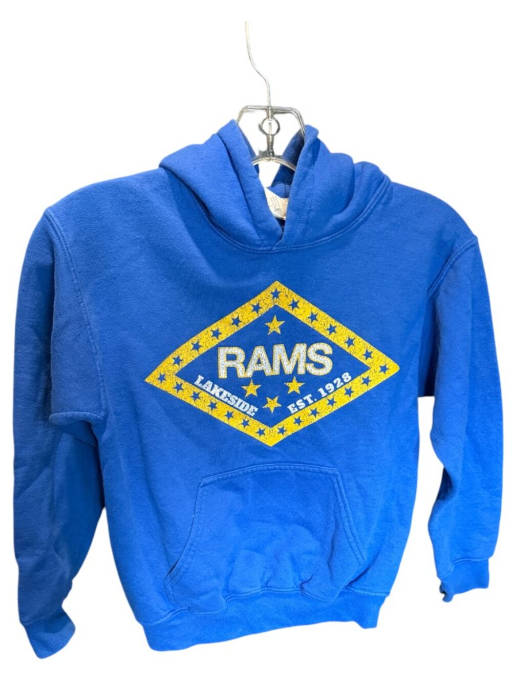 Lakeside Rams Blue And Yellow Hoodie Youth Small